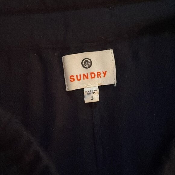 Sundry navy blue with red and cream stripe jogger pants size 3 - Picture 4 of 5